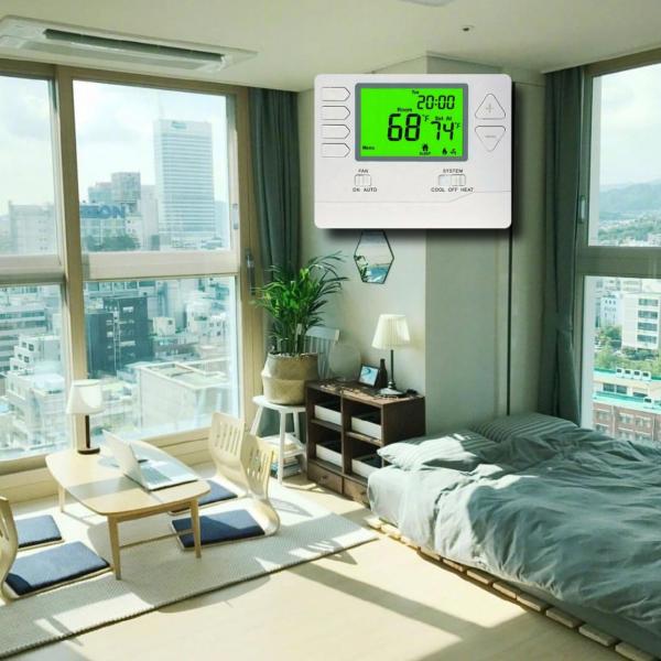 Multi - Function HVAC Hotel Room Thermostat With Touch Panel Easy Operation