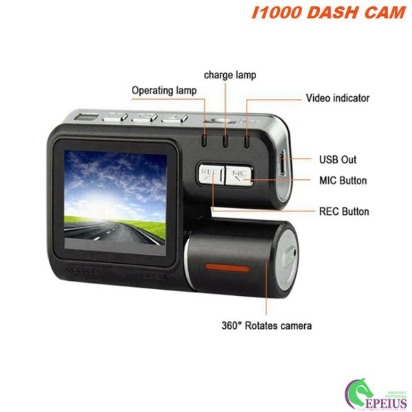 Ultra HD Video I1000 Mini Dash Cam With Instantaneous Data Protection