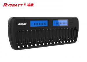 China 16 Slot Nimh Battery Charger / AA AAA Nickel Metal Hydride Battery Charger DC 12V 2A factory