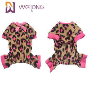 China Customizable Pattern Bow Pet Pajamas Pet Clothing Warmth Cute Dog Pajamas factory