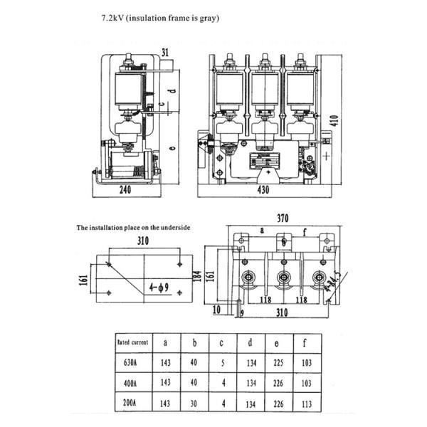 7.2kV Vacuum Contactor, vacuum switch