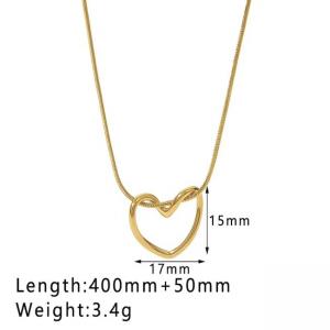 China Waterdrop Jewelry Pendant Necklace Stainless Steel Heart Luxury Chain Necklace on sale