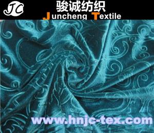 China emboss non-inverted velvet flower fabric for decoration/ sofa upholstery /apparel factory