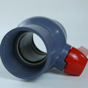 China Twin Filament PVC Ball Valve Lightweight Corrosion Resistant PVC Union Ball Valve factory