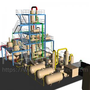 China SN250 Odorless Oil Regeneration Plant Waste Engine Oil Recycling Machine factory
