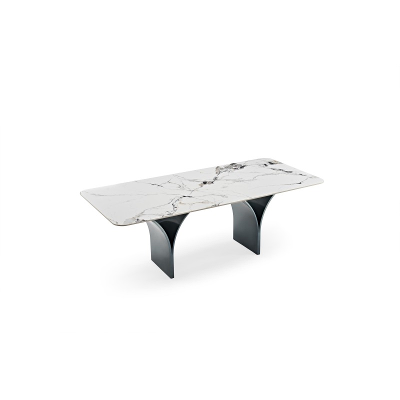 Sintered Stone Stylish Dining Room Set Wholesale Simple Dining Table Rectangle Marble Dining Table