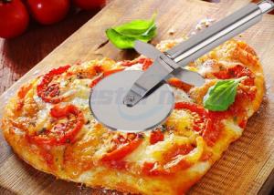 China Sanding Polishing Stainless Steel Pizza Cutter With Handle Filler 198 x 67 x 25mm factory