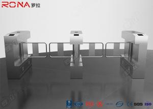 China Automatic Glass Swing Gate , Access Control Turnstile Gate For Supermarket / Office factory
