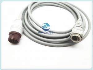 China Dark Red Blood Pressure Cable 2.7m Length Round 12 Pin Compatible With T5 factory