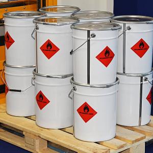 China Metal 5 Gallon Paint Bucket Round For Flammable Liquid Storage factory