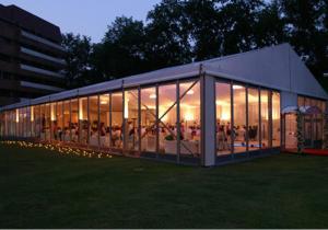 Big Outdoor Marquee Party Tents With Transparent Windows Elegant Appearance
