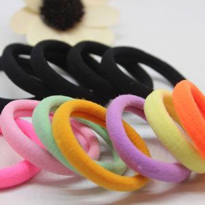 China Cute Thin High Elastic Hair Band , Rubber Hair Ties Various Color Available on sale