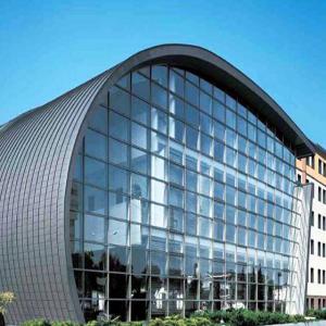 China Aluminum Sound Insulation Glass Frame Curtain Wall 6mm Curtain Wall Facade System factory