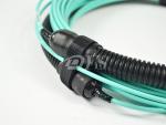 Fiber Optical OM3 with pulling eye and socket MPO to MPO Patch Cord