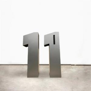 China Curbside Home Outdoor Metal Sculptural Numbers Stainless Steel Letterboxes on sale