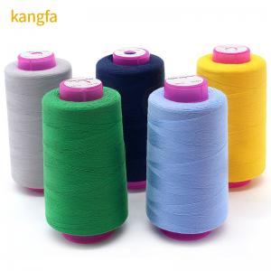 China Spun Yarn Type Customized 20/2 Polyester Cotton Core Sewing Thread with Low Shrinkage on sale
