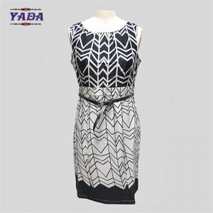 China Wholesale latest clubwear sexy spandex print elegant ladies executive dresses one piece dress pattern for women factory