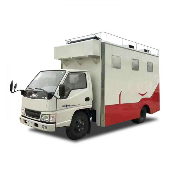 China Customized JMC Mobile Cooking Trucks , Street Food Truck For Dessert / Cafes / Boissons factory