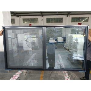 China Gray Anthracite UPVC Balcony Sliding Window Crescent Lock factory
