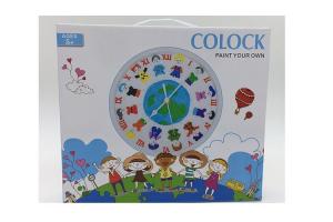 China Funny Arts And Crafts Kits For Kids Craft Clock Mechanism with DIY Painting factory