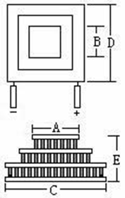 Tec Cooling Module Peltier Thermoelectric Module Semiconductor Chip