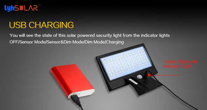 Whale Tail Shape Solar Motion Sensor Led Wall Light Smd2835 Chips