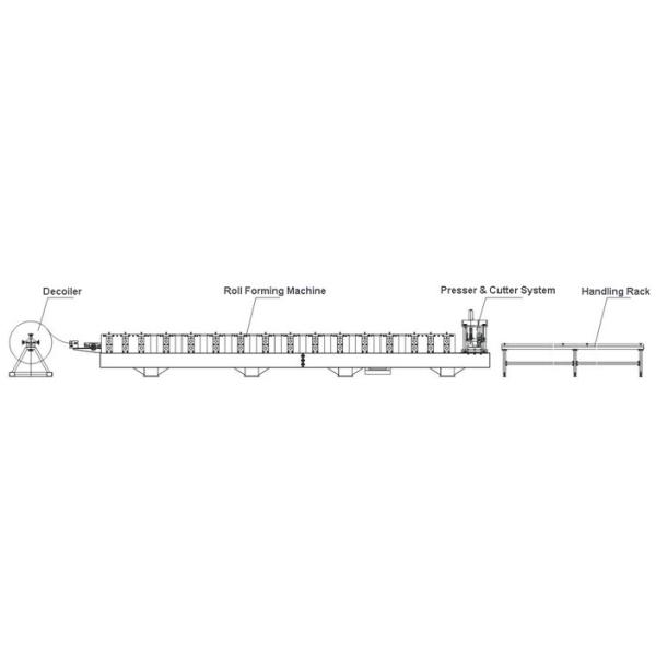 Aluminium Water Downspout Roll Forming Machine / Pipe Making Machine