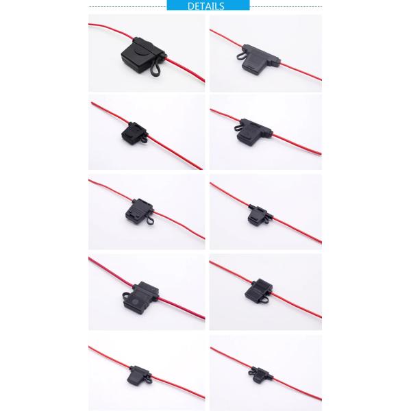 E39 E38 E37 Circuit Breaker Resettable Fuse Holder Splash Proof Auto Inline Fuse Holder 12AWG For ATY ATO ATC Auto Fuses