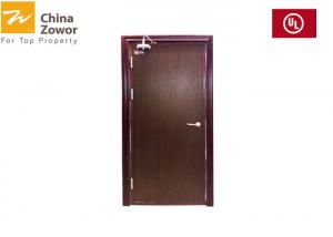 China 20 Mins 60 Minutes Hotel Wood Fire Door With Steel Frame UL Listed factory