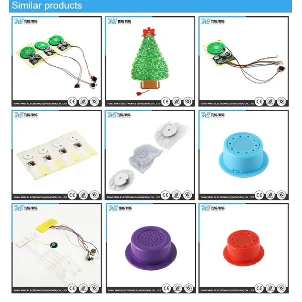 Customizable Sound Duration Waterproof Sound Module with Replaceable Battery for Cards and Toys
