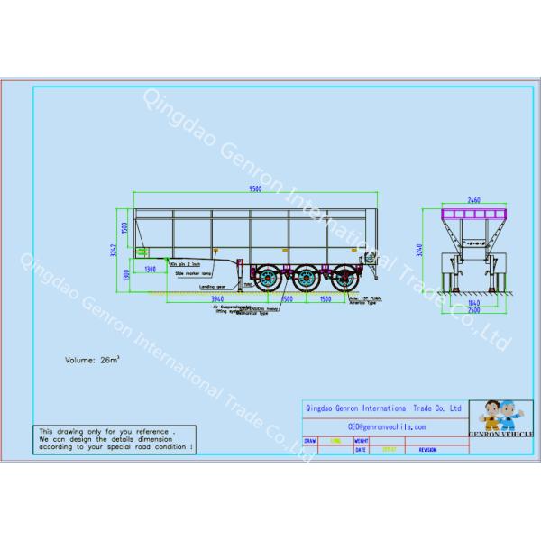 60T Dump Semi Trailers