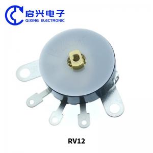 China RV12 Linear Carbon Film Rotary Thumbwheel Potentiometer With Switch 5k 10k 100k factory