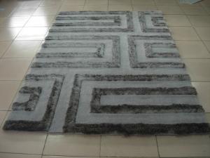 China Structured Maze Design Polyester Shaggy Carpet Super Soft Area Rug factory