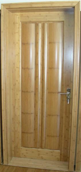 China Eco-friendly custom Solid  Bamboo/wood interior door for interior home 	 factory