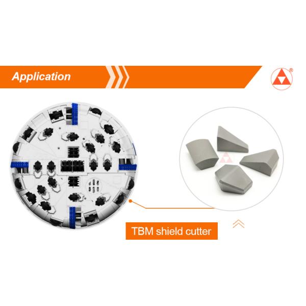 Tungsten Cemented Carbide Shield Cutter For Insert / Tunneling Boring Machine