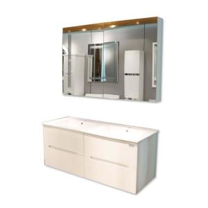 China Luxury Euro Style PVC Bathroom Cabinets Complete Bathroom Vanity Sets on sale