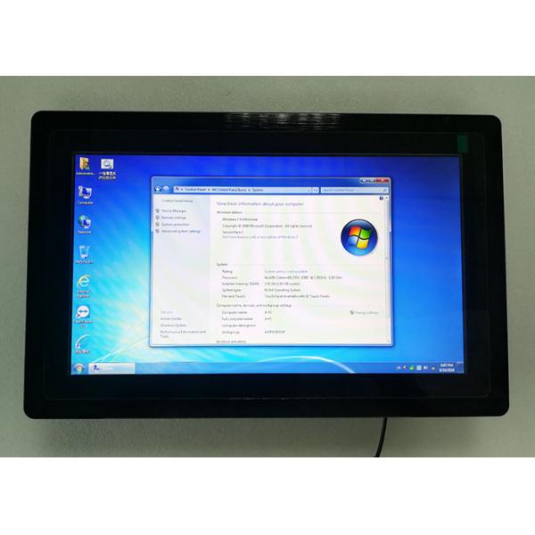 Panel Mount Industrial Embedded Touch Panel PC 15.6" Widescreen 1366x768 IP65 Waterproof