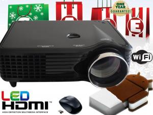 China Multimedia Projector Full HD LED Android 4.0 HDMI USB SD for home theater system factory