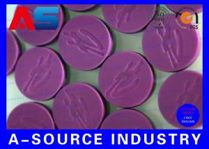 China 10mL Vials Bottles Purple Flip Off Cap Engraved Custom Design For Sterile Pharmacy factory