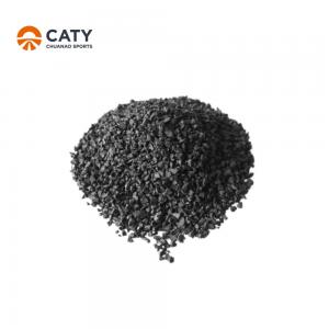 China Resilient Rubber Mulch Chips , Anti Corrosion Recycled Rubber Pellets factory