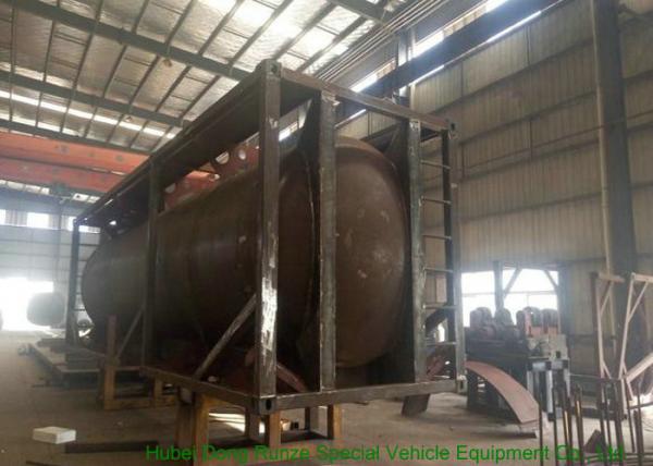 316 Stainless Steel ISO Tank Container 20 FT For Hazardous Liquids Road transport