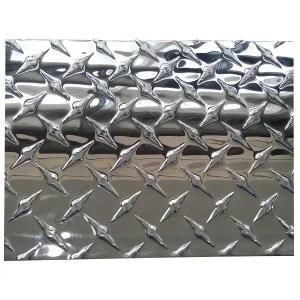 China 8mm Aluminum Diamond Plate Sheet Metal Embossed Perforated Aluminium Checker Plate Sheet factory