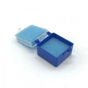 China Blue Dental Crown Box , Crown And Bridge Boxes With Foam Inserts factory