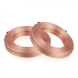 China Copper Ac Pipe Copper Coil Pipe ASTM B280 C12200 C2400 Pancake Copper Coil Tube AC Strip Air Conditioner Refrigeration C factory