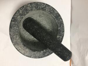 China Natural Stone Granite Mortar and Pestle For Kitchen Grinding Spice Foods Tools on sale