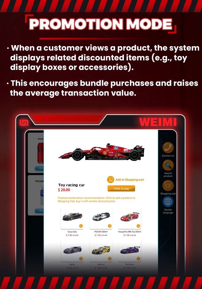 24/7 Unmanned Retail Toy Vending Machine with XY Elevator System and Flexible Capacity for Model Cars and Collectibles