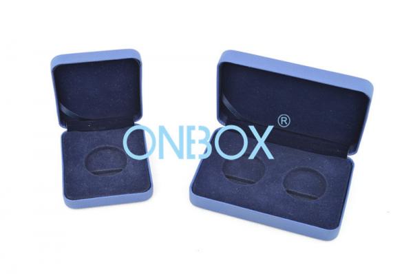 China Gold Coins / Silver Coins PU Luxury Packaging Boxes With Custom Insert Lining factory