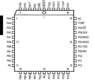 China Integrated Circuit Chip PROGRAMMING REFRERENCE GUIDE MC68HC05C4AFN MOTOROLA PLCC factory