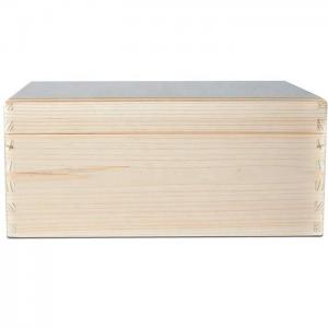 China Customized Large Lidded Wooden Box Toy Keepsake Plain Unpainted factory