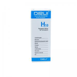 China ISO13485 Urine Protein Test Strips H10 Dirui Urine Test Strips For Urinalysis factory